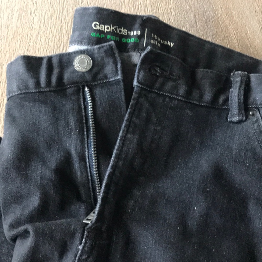 Big Boys black GAP Husky jeans